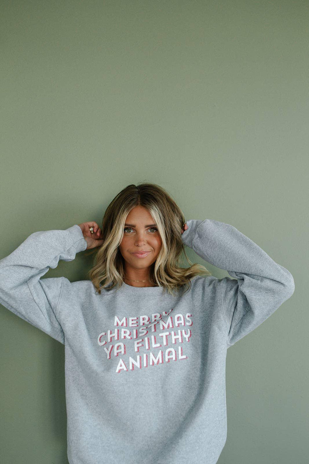 MERRY CHRISTMAS YA FILTHY ANIMAL SWEATSHIRT
