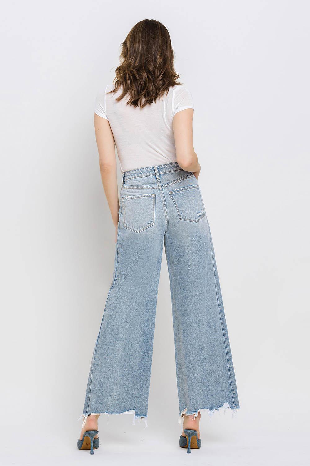 Super High Wide Leg Jeans - Insightful