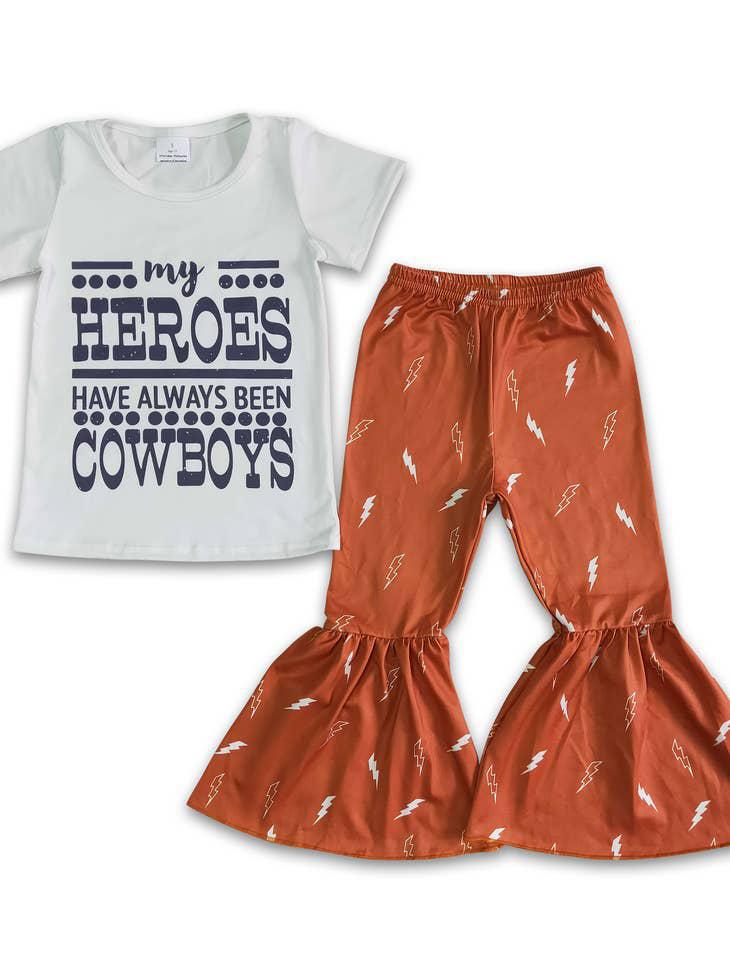 MY HEROS HAVE ALWAYS BEEN COWBOYS PANT SET