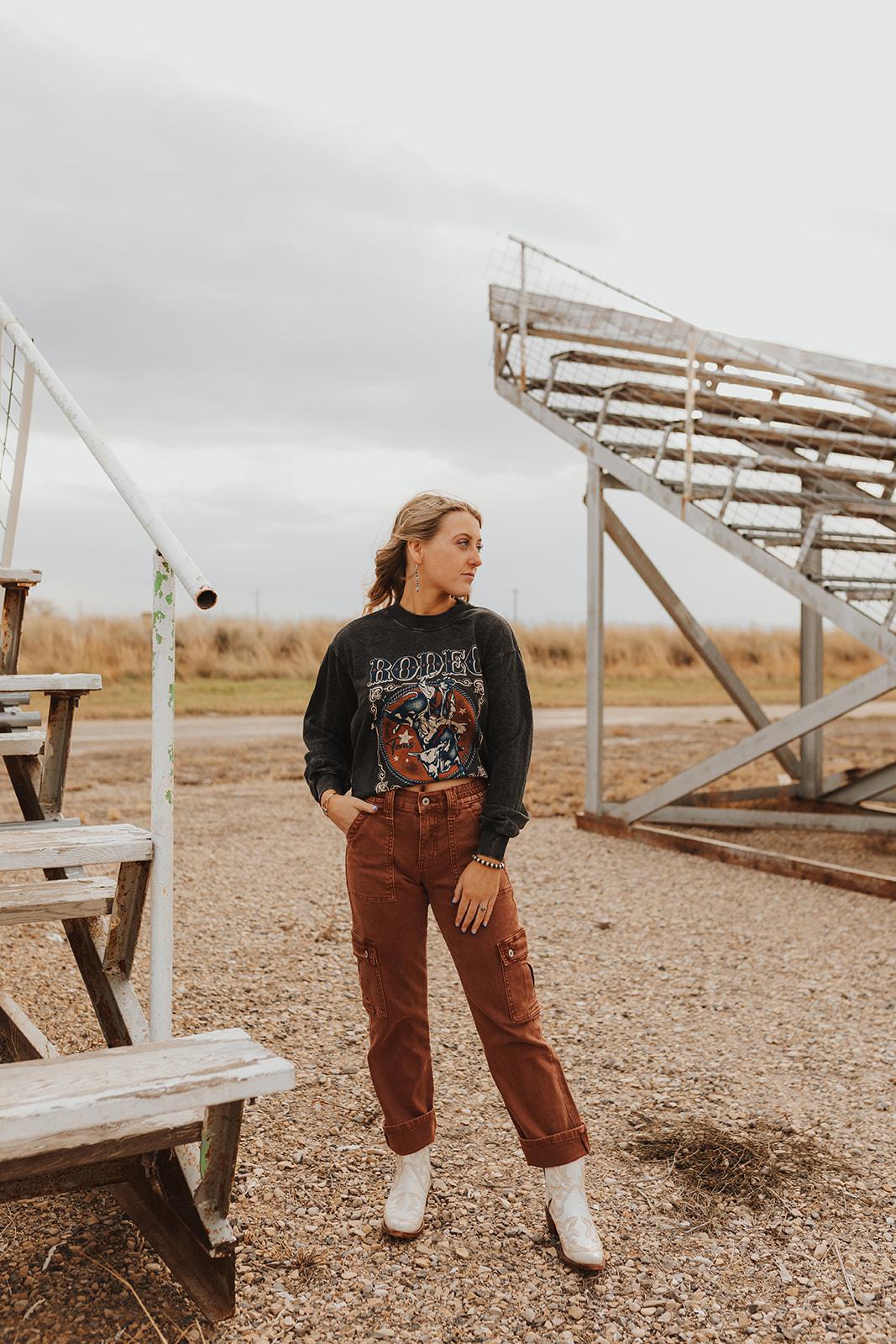 RODEO ALL YEAR AROUND LONG SLEEVE SWEATSHIRT - MINERAL BLACK