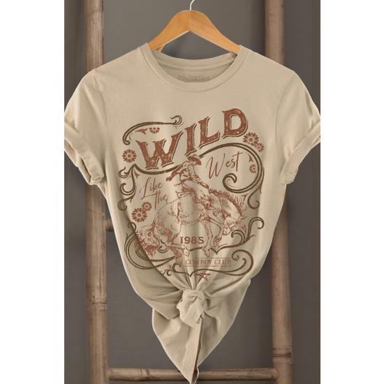 WILD WEST T SHIRT (VINTAGE WHITE)