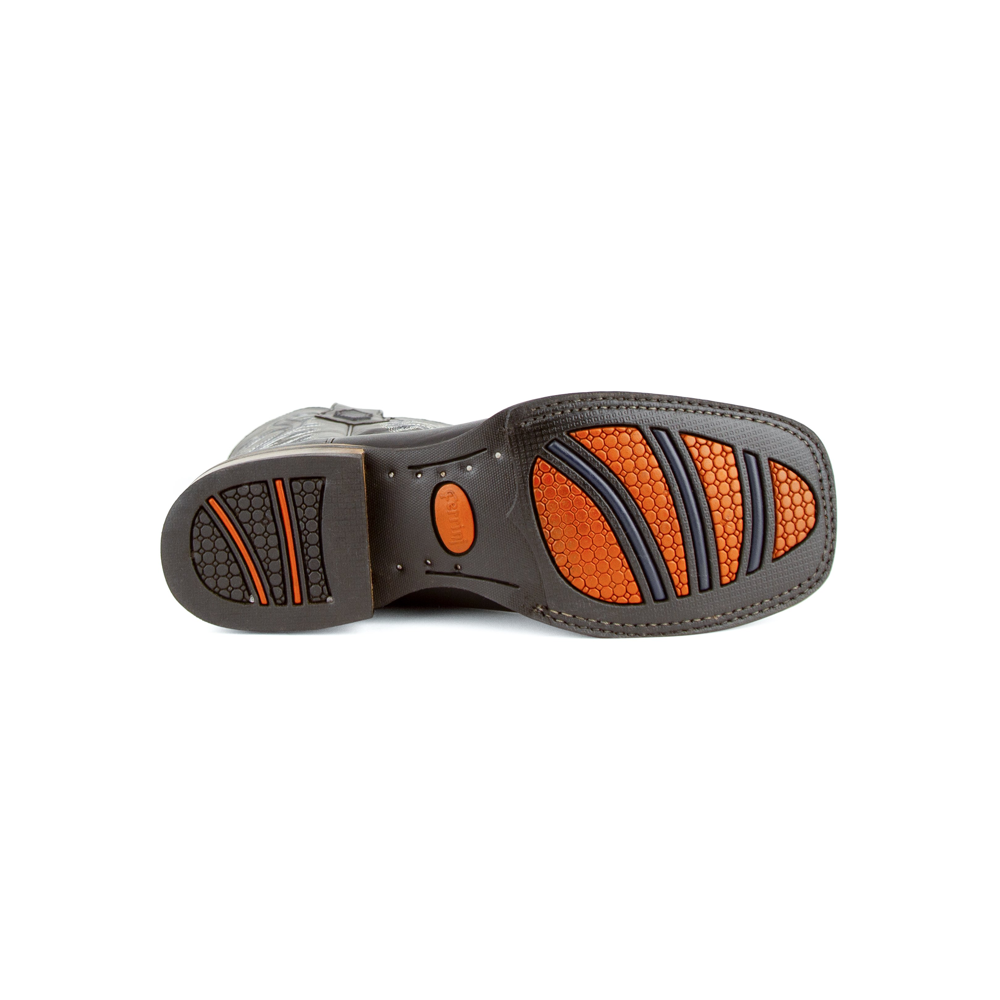 Men's French Black Rubber S-Toe