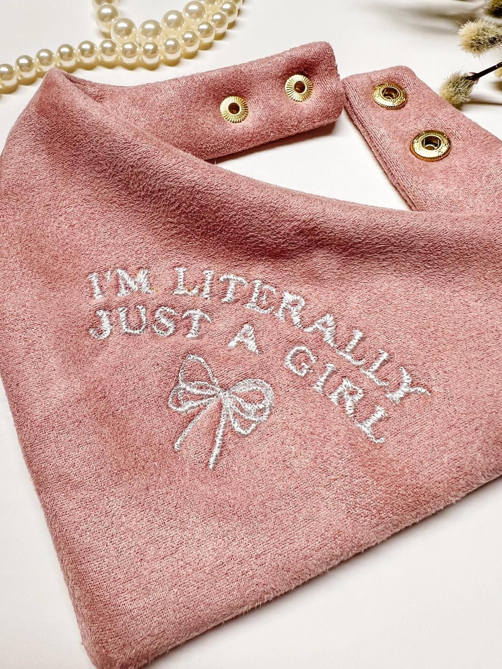 Literally Just A Girl Reversible Dog Bandana