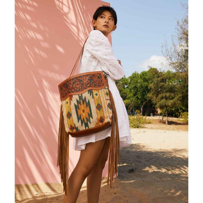 Myra Tingle Wingle Hand-Tooled Bags - S-3368