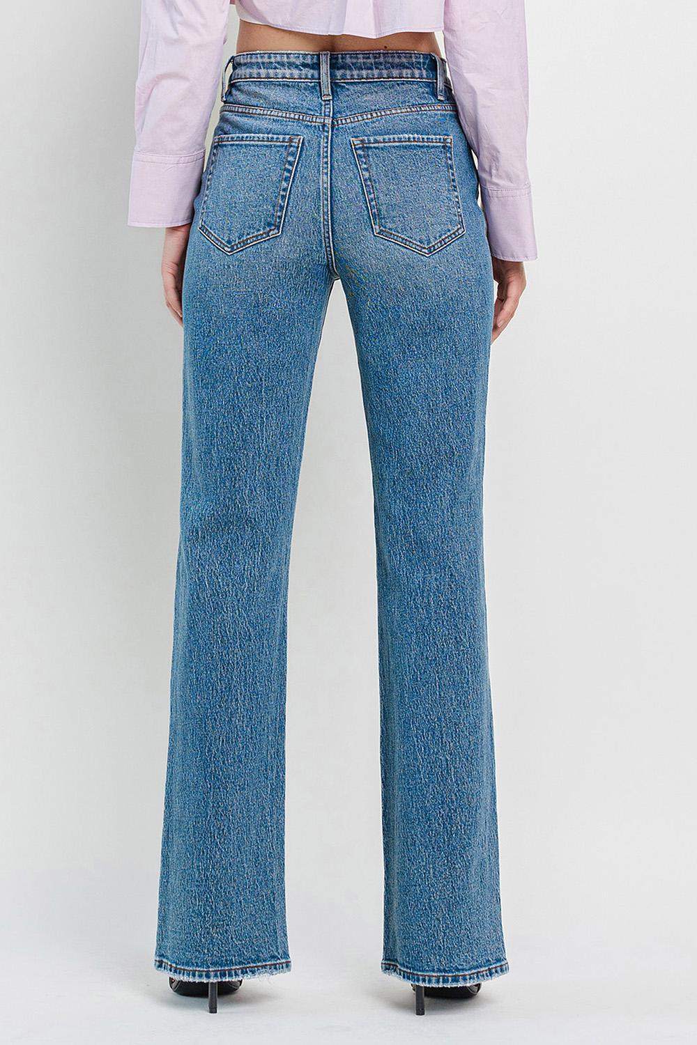 90's Vintage Super High Rise Flare Jeans