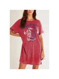 Walk By Faith Mineral Graphic Dress - Mineral Red