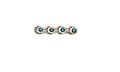 Vintage Handmade Turquoise Bear Paw Hair Barrettes