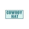 Teal Cowboy Hat Embroidered Patch