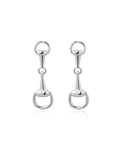 The Horsebit Stud Earrings - Silver