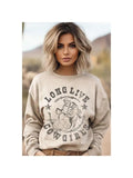 Long Live Cowgirls Mineral Graphic Sweatshirt - Oatmeal