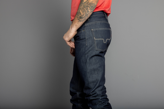 MENS KIMES JEANS - RAW JAMES BLUE