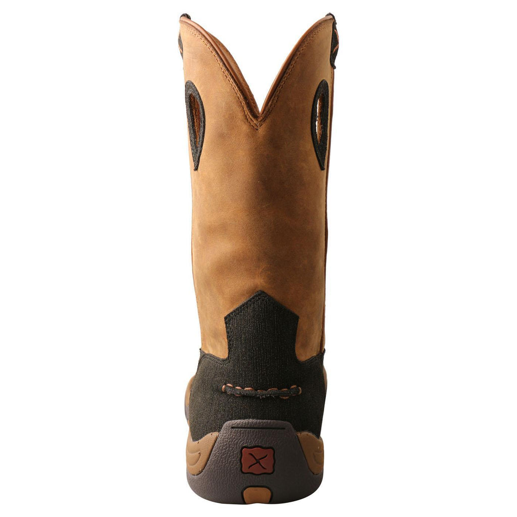 11" Work Pull On Hiker Boot - Charcoal & Tan MHKBN01