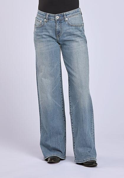 Stetson Women's Jean - 675 Mid Rise Wide Leg 11-054-0675-1200 BU