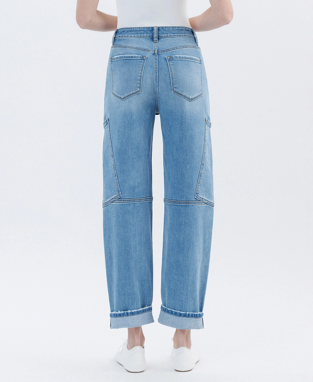 Super High Rise Utility Barrel Leg Jeans | AUGUSTINE