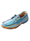 WOMENS DRIVING MOCCASINS - BOAT BOMBER BLUE MULTI WDM0048