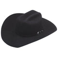 T7635201-7 4.25 in. Twister 6X SS Self Fur Cowboy Hats, Black