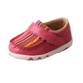 *INFANT DRIVING MOCCASINS - PINK/MULTI CANVAS ICA0003